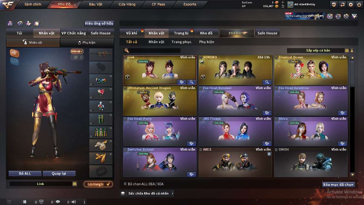 shop acc cf uy tin gia re